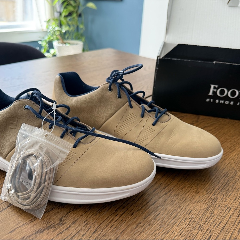 FootJoy Tan and Navy Sneakers